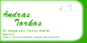 andras torkos business card